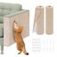 2 Pack Cat Scratch Furniture Protector, Self-Adhesive Cat Scratcher Mats, D Carousel 9