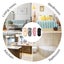 4 Pair Washable Mop Shoes,Removable Microfiber Cleaning Slippers,Mopping Sl Carousel 4