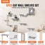 Wall Mounted Cat Shelves Cat Wall Shelves And Perches With Jumping Boards Ham... Carousel 4