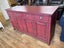 Large Rustic Distressed Red 4-Door 4-Drawer Sideboard / Buffet Carousel 5