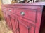Large Rustic Distressed Red 4-Door 4-Drawer Sideboard / Buffet Carousel 8