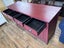 Large Rustic Distressed Red 4-Door 4-Drawer Sideboard / Buffet Carousel 9