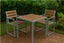 Tanabizon Outdoor WPC Square Table, Aluminum Carousel 3