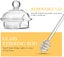 Honey Pot with Dipper and Lid Glass for Home Kitchen, Heat Resistant 8.4oz Carousel 2