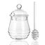 Honey Pot with Dipper and Lid Glass for Home Kitchen, Heat Resistant 8.4oz Carousel 4
