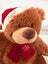 Lovely Soft Brown 2008 Christmas Santa Bear with hat and scarf with Icicle on it Carousel 5