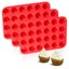 ZeenArt 3 Pack Mini Muffin Pan, 24 Cups Nonstick Silicone Cupcake Pan, Pan Carousel 1