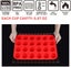 ZeenArt 3 Pack Mini Muffin Pan, 24 Cups Nonstick Silicone Cupcake Pan, Pan Carousel 3