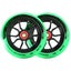 MADD GEAR 120MM SYNDICATE AR WHEELS GREEN / BLACK PAIR Carousel 1