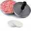 Stainless Steel Non Stick Hamburger Mold Press With 100 Silicone Paper Shee Carousel 1