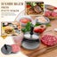 Stainless Steel Non Stick Hamburger Mold Press With 100 Silicone Paper Shee Carousel 7