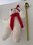 Vintage Farmers Santa Bear with Hat and Scarf Carousel 10