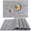 PVC Placemat, 6 PCS of Non-Slip Heat Resistant Place Mats, Washable Vinyl P Carousel 1