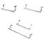 3Pcs Over Door Stainless Steel Towel Holder Rack for Bathroom and Kitchen Carousel 1