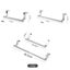 3Pcs Over Door Stainless Steel Towel Holder Rack for Bathroom and Kitchen Carousel 2
