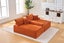 ASHFORD Fabric Sectional Compressed Sofa (Orange) - Chaise Facing Right Carousel 8