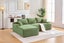ASHFORD Fabric Sectional Compressed Sofa (Green) - Chaise Facing Left Carousel 1