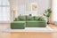 ASHFORD Fabric Sectional Compressed Sofa (Green) - Chaise Facing Left Carousel 3
