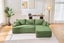ASHFORD Fabric Sectional Compressed Sofa (Green) - Chaise Facing Right Carousel 3