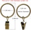 90 Pack Curtain Rings with Clips, Drapery Clips with Rings, Hangers Drapes Carousel 2