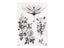 Black Roses Flower Pattern Waterproof Temporary Tattoo Sticker 1PC Carousel 1