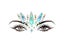 3D Acrylic Glitter Rhinestone Temporary Sexy Face Tattoo Sticker DIY Kids Carousel 1