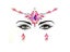 3D Rhinestone Bright Face Stickers For Festival Glitter Makeup Jewelry Sticker Carousel 1