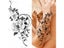 Black Large Snake Flower Temporary Tattoo Sticker For Women DIY Water Transfer Carousel 1