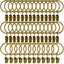 40 Pack Metal Curtain Rings with Clips, Drapery Clips Hooks, Decorative Cur Carousel 1