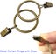 40 Pack Metal Curtain Rings with Clips, Drapery Clips Hooks, Decorative Cur Carousel 3