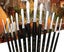 12PCS Wooden Pole Flat Front Watercolor Oil Brush Art Supplies Carousel 3