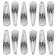 60 Pcs 3.1" Large Metal Snap Hair Clips Silver No Slip Hair Barrettes Women Carousel 3