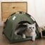 Summer Cooling Mat Pet Bed, Outdoor Foldable Tent for Pets-Army Green Carousel 3