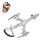 Leather Dragon Hand Bracelet Stylish Wrist Accessory for Cosplay & Parties-White Carousel 1