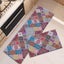 2Pcs Boho Kitchen Rugs - Non-Slip Washable Runners for Sink, Bathroom, Laundry Carousel 2