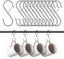 18PCS Silver S Hooks for Hanging, S Shaped Hooks for Racks Shelf Units, Loc Carousel 1