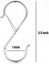 18PCS Silver S Hooks for Hanging, S Shaped Hooks for Racks Shelf Units, Loc Carousel 3