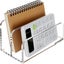 Acrylic Mail Sorter Desktop Organizer Holder, 2 Compartments Clear Small Fi Carousel 3