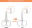 Extra Fine Curved Blade Cuticle Scissors, Professional Manicure Grooming To Carousel 3