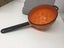 Antique Orange Enamelware Colander Carousel 1