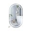 Emitto LED Wall Mirror Oval Anti-fog Bathroom Mirrors Makeup Light 50x75cm Carousel 1