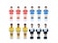 3x Soccer Table Men Player Soccer Player Foosball Men Replacement Set For Party Carousel 2