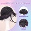 Short Black Purple Cosplay Wig with 2 Buns for Halloween Party Costume Carousel 9