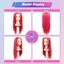 Long Straight Hot Pink Cosplay Wig with 2 Ponytails for Women Halloween Party Carousel 7