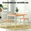 Artiss 1.1M Dining Table Extendable Carousel 4