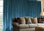 Large Thick Velvet Blockout Curtains 280x 230cm PINCH PLEAT+15 Hooks-Blue-green Carousel 1