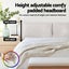 Artiss Double Bed Frame Rgb Led Floating Beds Adjustable Headboard Beige White Carousel 4