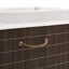 Vidaxl Bamboo Laundry Bin Rectangular Dark Brown Carousel 4