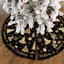 Christmas Tree Skirt White Polyester Tree Skirts for Xmas Decor, Party Fest Carousel 6