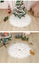 Christmas Tree Skirt White Polyester Tree Skirts for Xmas Decor, Party Fest Carousel 7